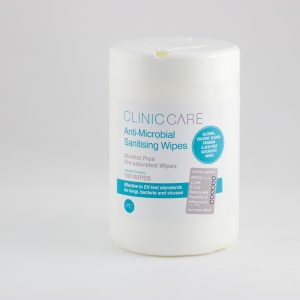 Product graphic for Plasma Elite's Anti-Microbial Sanitising Wipes